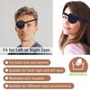 2 Pcs Eye Patch for Adults Kids,3D Adjustable Eye Patches for Amblyopia Lazy Pirate Costume(Black) view 2