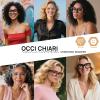 OCCI CHIARI Large Reading Glasses 1.5X Womens Readers Square Glasses(Clean 1.0 1.25 1.5 1.75 2.0 2.25 2.5 2.75 3.0 3.5 4.0 5.0 6.0) view 2