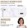 OCCI CHIARI Large Reading Glasses 1.5X Womens Readers Square Glasses(Clean 1.0 1.25 1.5 1.75 2.0 2.25 2.5 2.75 3.0 3.5 4.0 5.0 6.0) view 4