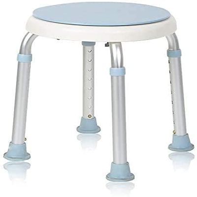 Bath Stools,Shower Stools Shower Chair Bath Seat Aluminum Legs Stool Transfer Bench Spa Bathroom Bathtub Chair Home No-Slip Safety Adjustable 8 Height,Rectangle/Rectangle/Rectangle ( Size : Round with