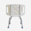 CAIMIAO Bath Stools,Shower Stool Comfort Backrest Adjustable Height Stable and Durable Bath Chair Elderly/Handicapped/Pregnant Aluminum Alloy Bath Stool Anti-Slip Chair Armchair Max. 90Kg Bath view 4