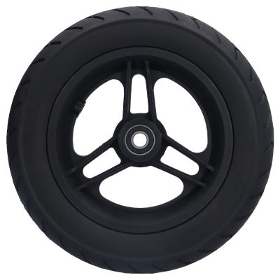 10in Solid Wheel Tyre,Rubber Inflatable Caster for Electric No Inflation Polyurethane Front Wheelchair 12mm 6001 Bearing,Wheelchair Front Wheel Replacement Anti Slip