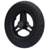 10in Solid Wheel Tyre,Rubber Inflatable Caster for Electric No Inflation Polyurethane Front Wheelchair 12mm 6001 Bearing,Wheelchair Front Wheel Replacement Anti Slip view 3