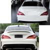 Car Rear Trunk Spoiler Wing for Benz C117 CLA200 CLA45 AMG 2013-2019 Glossy Black Carbon Fiber Look view 4