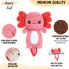 Axolotl Microwavable Unscented Heating Pad for Women and Kids- Cute Soft Cozy Pillow Plush Heatable Warm Stuffed Animals - Kawaii Hot and Cold Plushie Food Toy - Axolotl Gifts for Girls and Boys view 3