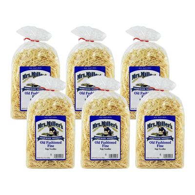 Mrs. Miller's Old Fashioned Egg Noodles, Fine 16 Ounce (Pack of 6)