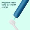 Quip Rechargeable Smart Sonic Toothbrush for Adults - Timed Electric Toothbrush with Bluetooth & Rewards App - Replaceable Brush Head, Soft Bristles, Plastic Handle - Travel Toothbrush - Ocean Blue view 2