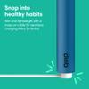 Quip Rechargeable Smart Sonic Toothbrush for Adults - Timed Electric Toothbrush with Bluetooth & Rewards App - Replaceable Brush Head, Soft Bristles, Plastic Handle - Travel Toothbrush - Ocean Blue view 3