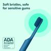 Quip Rechargeable Smart Sonic Toothbrush for Adults - Timed Electric Toothbrush with Bluetooth & Rewards App - Replaceable Brush Head, Soft Bristles, Plastic Handle - Travel Toothbrush - Ocean Blue view 4