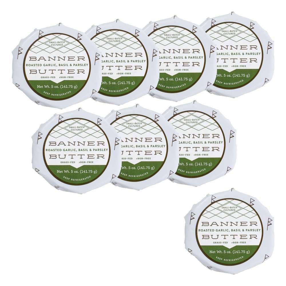 Banner Roasted Garlic Basil & Parsley Butter (Case of 8)