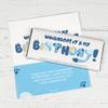 12ct Personalized Blue Kid's Birthday Candy Party Favors Chocolate Bars & Wrappers Gifts for Guests (12 Pack) - No Assembly Required view 3