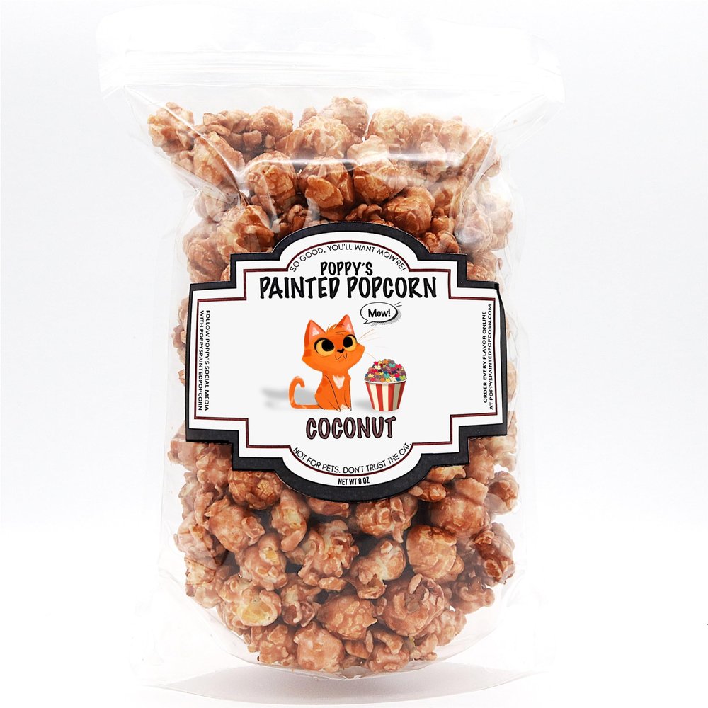 Poppy's Painted Popcorn (Coconut)