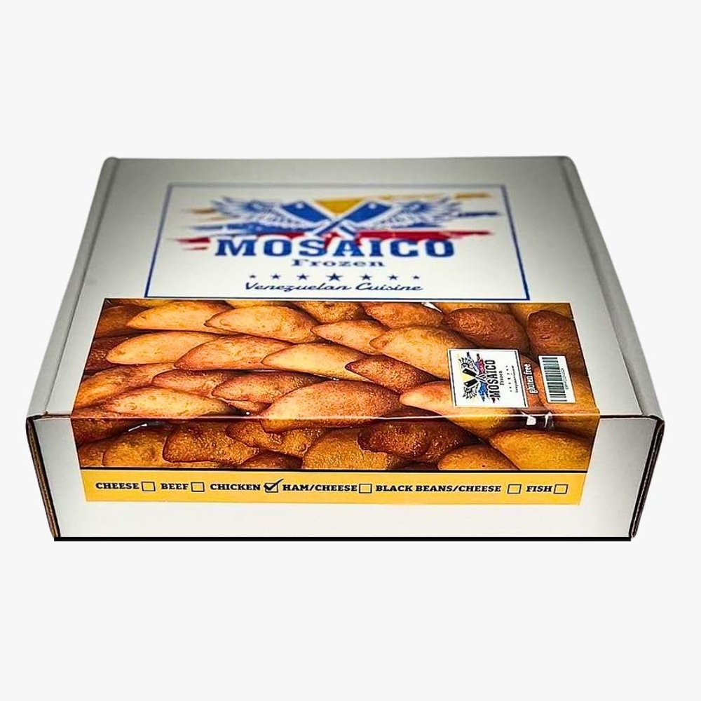 Mosaico Frozen Mini Empanadas Gluten Free by Mosaico Venezuelan Cuisine (48 count) (Chicken)