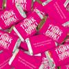 124 Pcs Breast Cancer Awareness Candy Gifts & Favors Wrapped Miniatures and Pink Kisses (1.52 lbs) - Think Pink Ribbon view 2