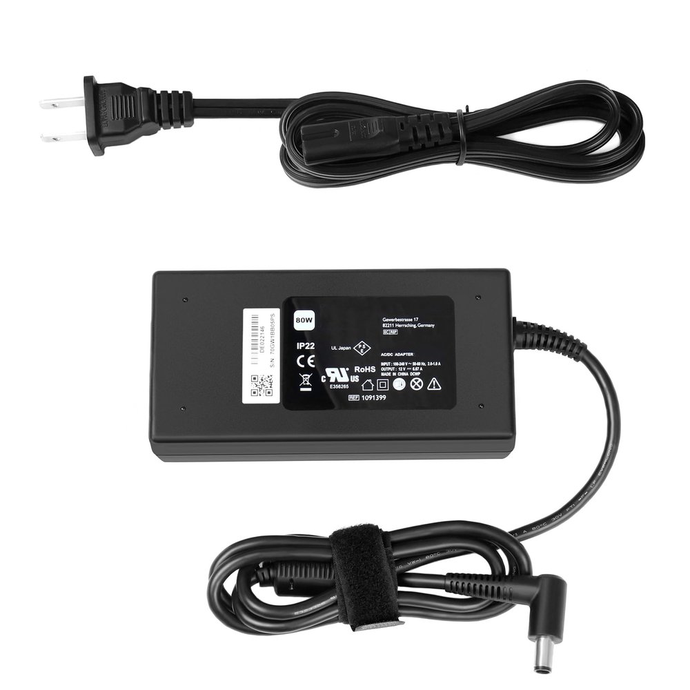 JUYOON 12V 6.67A Charger Compatible with System One 60 Series 267P 467P 560 560P 567P 660P 667P 760 760P 767P 1067P 1167P CPAPs, bi-Level BiPAP Auto pro, BiPAPs Power Supply 1091399 1091398