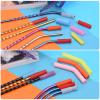 uxcell 12pcs Silicone Straw Tips, Metal Straw Covers, Soft Reusable Straws Tips Fit for 1/4 Inch(6mm) OD Stainless Steel Straws, Yellow view 4