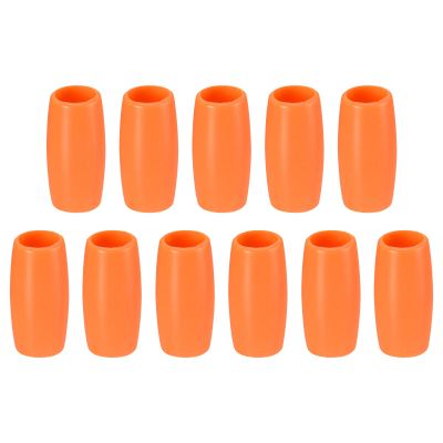 uxcell 11pcs Silicone Straw Tips, Metal Straw Covers, Soft Reusable Straws Tips Fit for 1/2 Inch(12mm) OD Stainless Steel Straws, Orange