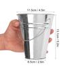 15 Pack 4.5 Inch Mini Metal Buckets, Metal Buckets with Handle, Easter Bucket,Pencil Holder and Flower Pots, Used to Carry, Store, or Even Plant, by GENHAKON. view 2