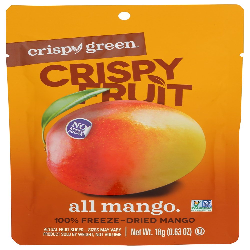Crispy Green Freeze Dried Mango, Non GMO, Kosher, 0.63 Ounces (Pack Of 12)