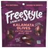 Freestyle Snacks Kalamata Olives, Extra Virgin Olive Oil, All Natural, Low Calorie, Gluten Free & Non-GMO, 4 Ounce (Pack of 6) view 1