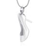 BIAIHQIE Stainless Steel High-Heeled Shoes Urn Pendant Necklace Ash Memorial Keepsake Cremation Jewelry For Women,2 view 1