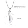 BIAIHQIE Stainless Steel High-Heeled Shoes Urn Pendant Necklace Ash Memorial Keepsake Cremation Jewelry For Women,2 view 2