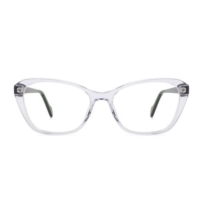 AOOLIA Rectangle Cateye Reading Glasses for Women With Spring Hinges Progressive Multifocus Blue Light Blocking Readers (Clear, 2.25, multiplier_x)