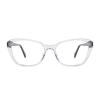 AOOLIA Rectangle Cateye Reading Glasses for Women With Spring Hinges Progressive Multifocus Blue Light Blocking Readers (Clear, 2.25, multiplier_x) view 1
