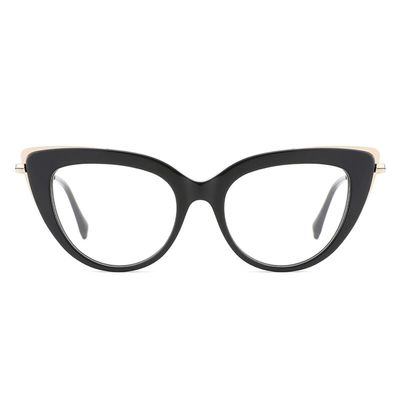AOOLIA Cat Eye Reading Glasses for Women Computer Blue Light Blocking Readers Anti Glare Metal Frame Fashion Eyewear (Black, 2.75, multiplier_x)