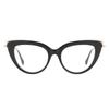 AOOLIA Cat Eye Reading Glasses for Women Computer Blue Light Blocking Readers Anti Glare Metal Frame Fashion Eyewear (Black, 2.75, multiplier_x) view 1
