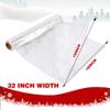 Kolewo4ever 100 Ft X 32 in Christmas Cellophane Wrap Roll Snowflake Clear Wrapping Paper Cellophane Bags Thick Snowflake Wrap Cellophane for Christmas Gift Wrapping (Christmas Snowflake) view 3