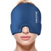 ONLYCARE Migraine Relief Cap, Soothing Migraine Mask, Upgraded Odorless Gel Ice Head Wrap, Hot and Cold Therapy, Headache Ice Pack for Tension, Stress, Hangover (Blue) view 1