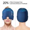 ONLYCARE Migraine Relief Cap, Soothing Migraine Mask, Upgraded Odorless Gel Ice Head Wrap, Hot and Cold Therapy, Headache Ice Pack for Tension, Stress, Hangover (Blue) view 4