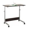 POCHY Overbed Table Height Adjustable Mobile Standing Desk Carbon Steel Bracket Laptop Desk with Wheels Rolling Overbed Bedside view 1