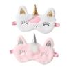 2Pcs Plush Eye Masks for Sleeping Lightweight and Comfortable Sleep Blindfolds for Travel Work Naps Fluffy Night view 1