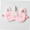 2Pcs Plush Eye Masks for Sleeping Lightweight and Comfortable Sleep Blindfolds for Travel Work Naps Fluffy Night view 2
