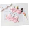 2Pcs Plush Eye Masks for Sleeping Lightweight and Comfortable Sleep Blindfolds for Travel Work Naps Fluffy Night view 3
