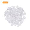 MECCANIXITY 100Pcs Mini Ribbon Bow 1" Mini Fabric Satin Ribbon Flower Bows for Craft DIY Sewing Wedding Birthday Party White view 4
