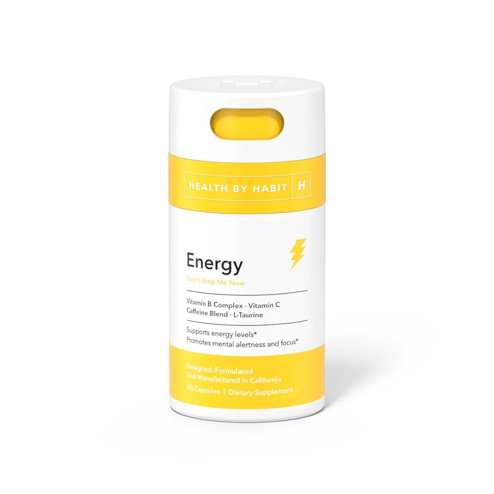 ikj Energy Supplement, Vitamins B1, B2, B6, B12, Natural Caffeine Blend, 60 Capsules