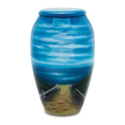 At Peace Memorials Sandy Beach Adult urn for Ashes