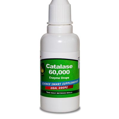 Catalase 60,000 - Science Smart - Unique - Highest Potency Full Absorption Enzyme Supplement. 93 doses for 3 Months use. (30mL).