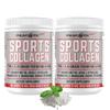 Peacock Max Sports Collagen Powder, 12.42 oz, Pack of 2 - Grass Fed Bovine & Wild Fish Hydrolyzed Type I, II, III Multi Collagen Peptides, Unflavored Protein Powder with BCAA, Magnesium & Electrolytes view 1