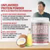 Peacock Max Sports Collagen Powder, 12.42 oz, Pack of 2 - Grass Fed Bovine & Wild Fish Hydrolyzed Type I, II, III Multi Collagen Peptides, Unflavored Protein Powder with BCAA, Magnesium & Electrolytes view 2