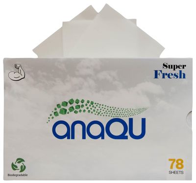 Anaqu - Laundry Detergent Sheets - Natural Laundry Detergent, Laundry Sheets, Organic Laundry Detergent, Baby Laundry Detergent, Delicate, Hypoallergenic, Washer (Laundry Scent Super Fresh 156 Sheets)