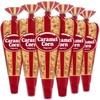 Gourmet Popcorn - 6 Caramel Corn Mini Cones - Small Storage Space Friendly & Great Stocking Stuffers and Exclusive Inspirational Sticker! 13.2oz total view 1