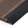 Doorway Floor Transition Strip Carpet to Wood, Entry Ramps for Home Stair Steps, 3.5cm Wide Aluminum Thresholds Reducer (Black Length 120cm/47 in) view 1