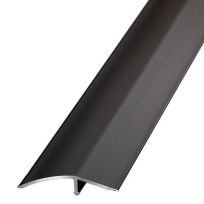 Carpet Transition Strips for Doorways, 5cm Wide Door Edge Trim Protection Wood to Tile, Portable Threshold Ramp for Wheelchair (Black Length 125cm/49 in)