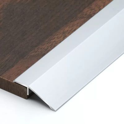 Doorway Floor Transition Strip Carpet to Wood, Entry Ramps for Home Stair Steps, 3.5cm Wide Aluminum Thresholds Reducer (Silver Length 130cm/51 in)