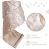 MAYREEL 4 Inch Champagne Gold Crushed Velvet Ribbon Wired Extra Wide Pale Gold for Christmas Decorations Gift Wrapping Wreaths Tree Toppers 10 Yards view 2