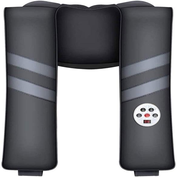 CAFFIA Shiatsu Back and Neck Massager with Heat Deep Kneading Massage for Neck, Back, Shoulder, Foot and Legs, Use at Home, Office